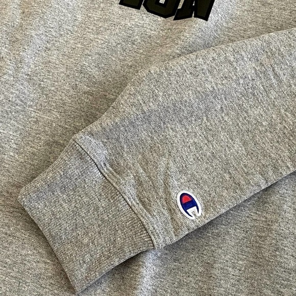 Nwt | Champion | Men's Powerblend Crewneck Sweatshirt | Light Gray | Size: XL - Picture 8 of 8